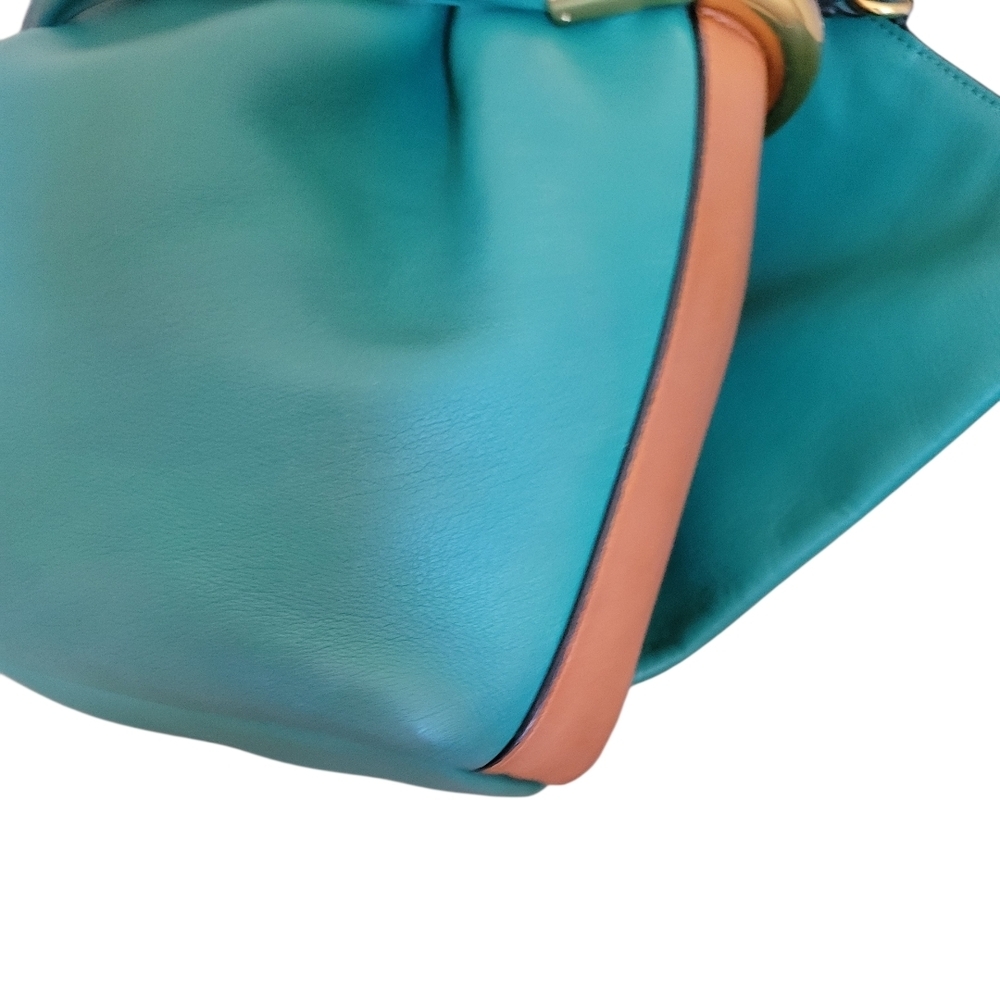 CHLOE Emma Green Leather Bucket Bag - Picture 11 of 14